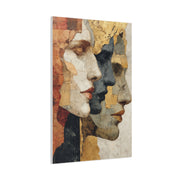 Multi Profile Textured Faces Composition Wall Art & Canvas Print