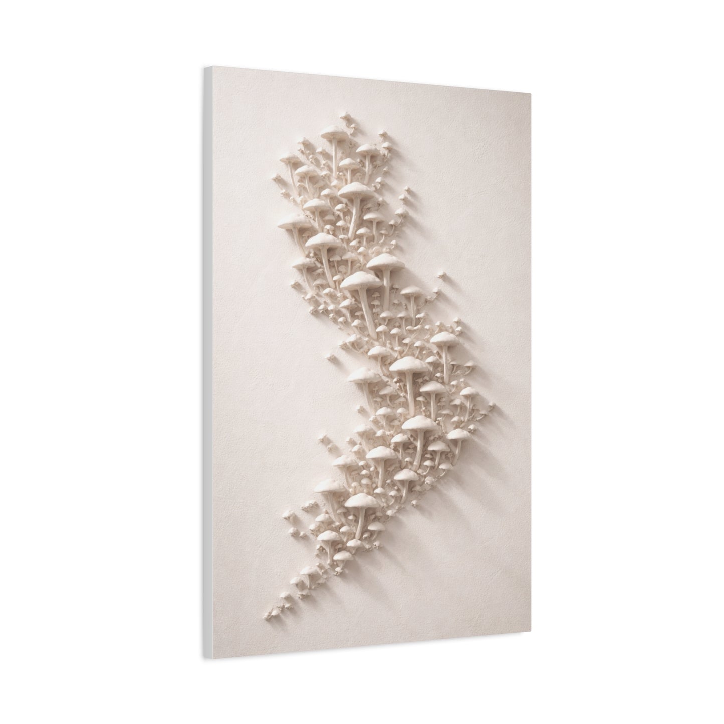 Modular 3D Stick-On Mushroom Colony Wall Art & Canvas Print