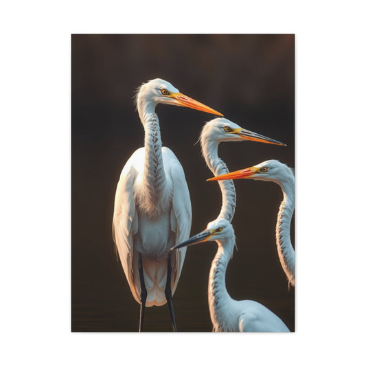 Elite Herons and Egrets Art Vision Wall Art & Canvas Print