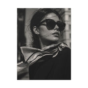 High-Fashion Sunglasses Portrait Wall Art & Canvas Print