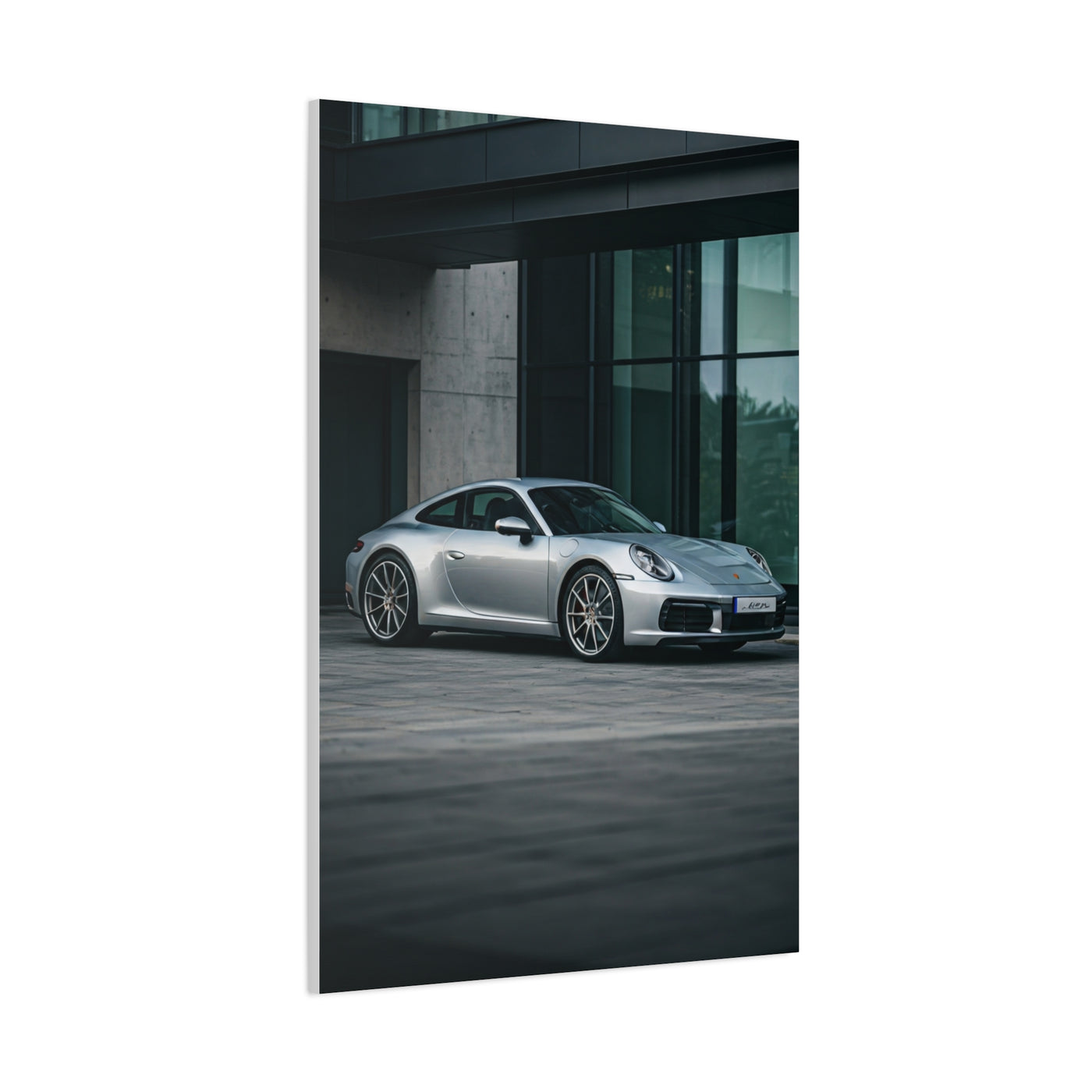 Porsche 911 Modern Courtyard Elegance Wall Art & Canvas Prints