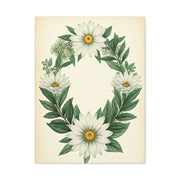 Floral Wreath Illustration Wall Art & Canvas Prints