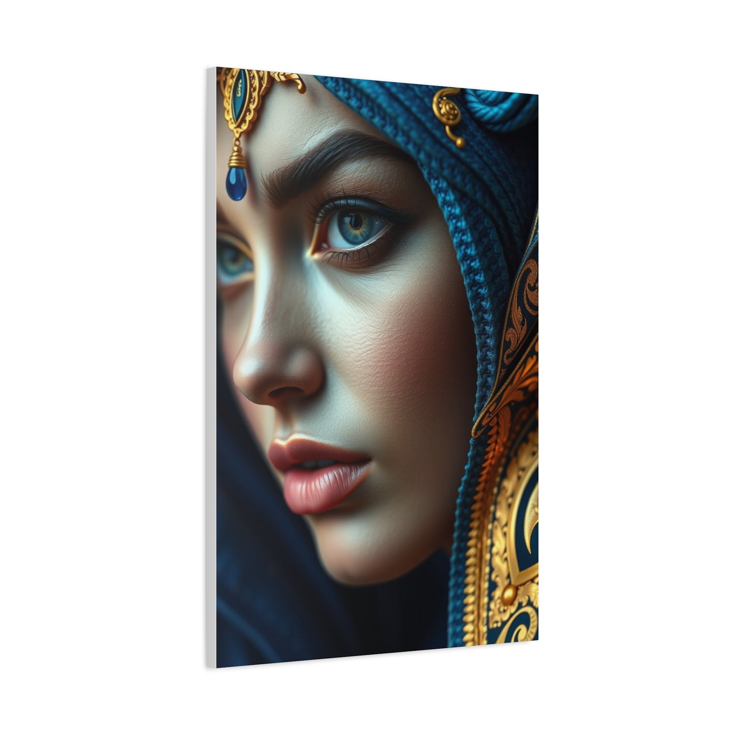 Supreme Art Blue & Gold Collection Wall Art & Canvas Print