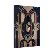 Neo-Deco Geometric Romance Composition Wall Art & Canvas Print