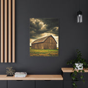 Weathered Barn Under Gathering Storm Wall Art & Canvas Prints