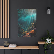 Underwater Marine Coral Reef Scene Wall Art & Canvas Print