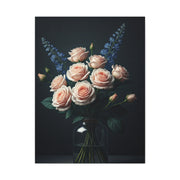 Blush Rose Bouquet in Glass Vase Wall Art & Canvas Prints