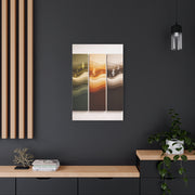 Harmonic Wave Triptych Panels Wall Art & Canvas Print