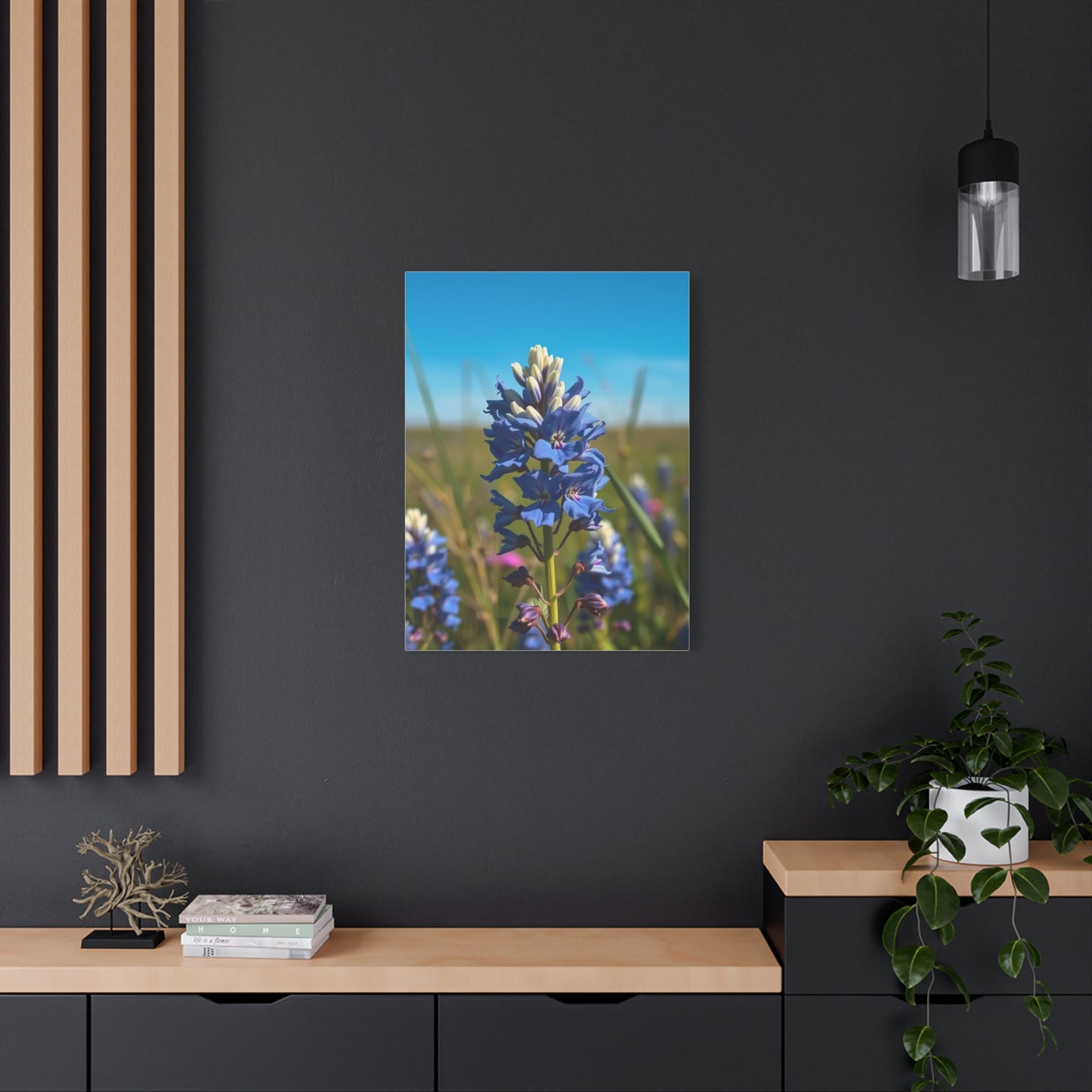 Bluebonnet Flower Art Premium Gallery Wall Art & Canvas Print