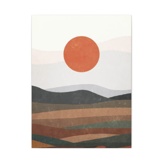 Abstract Landscape Sunsets Earth Tones Wall Art & Canvas Prints
