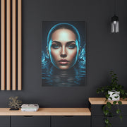 Emerging Blue Reflection Portrait Wall Art & Canvas Prints