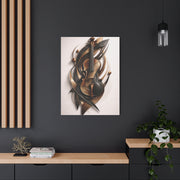 Sculptural Violin Motion Composition Wall Art & Canvas Print