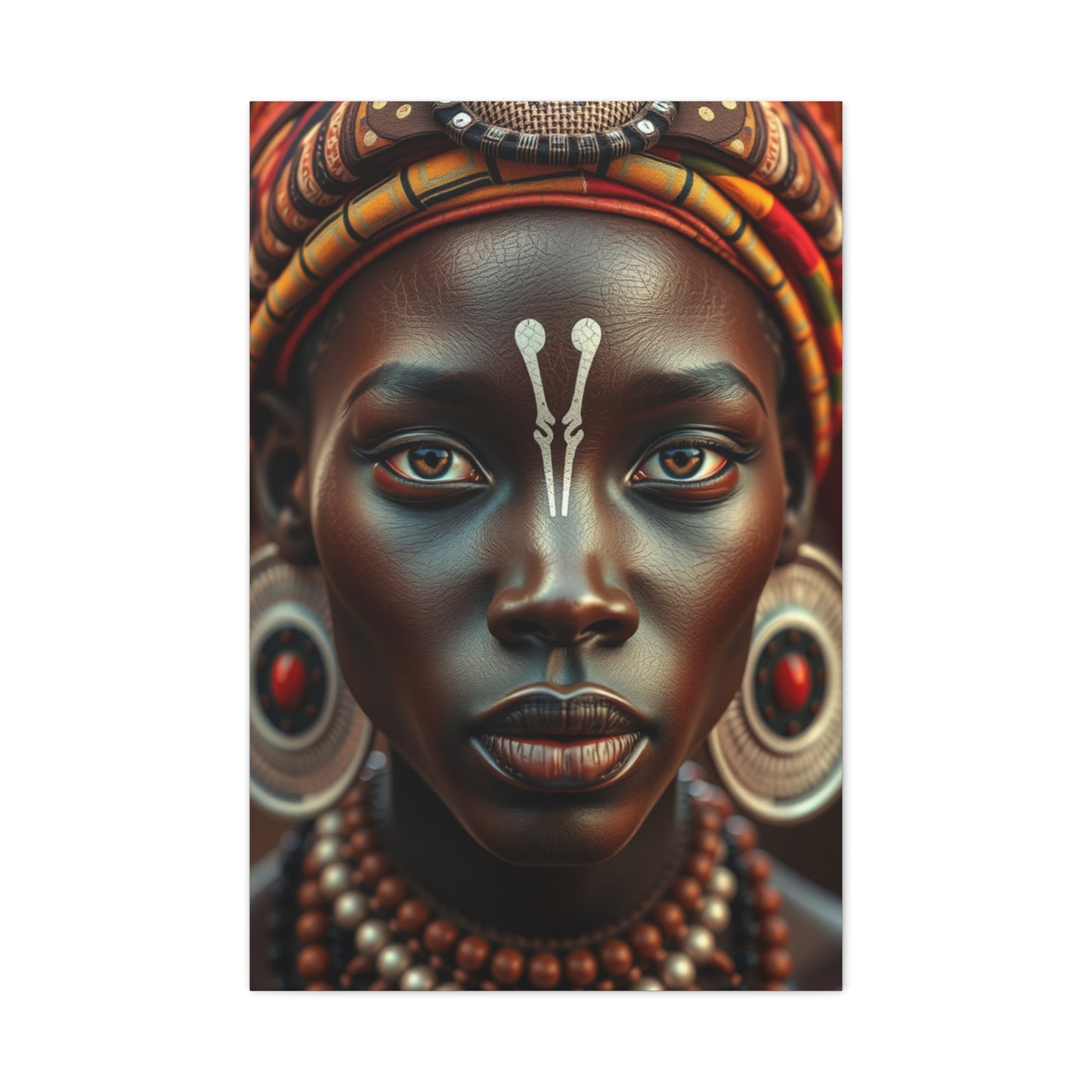 Gilded Ethnic Essence Artwork Wall Art & Canvas Print