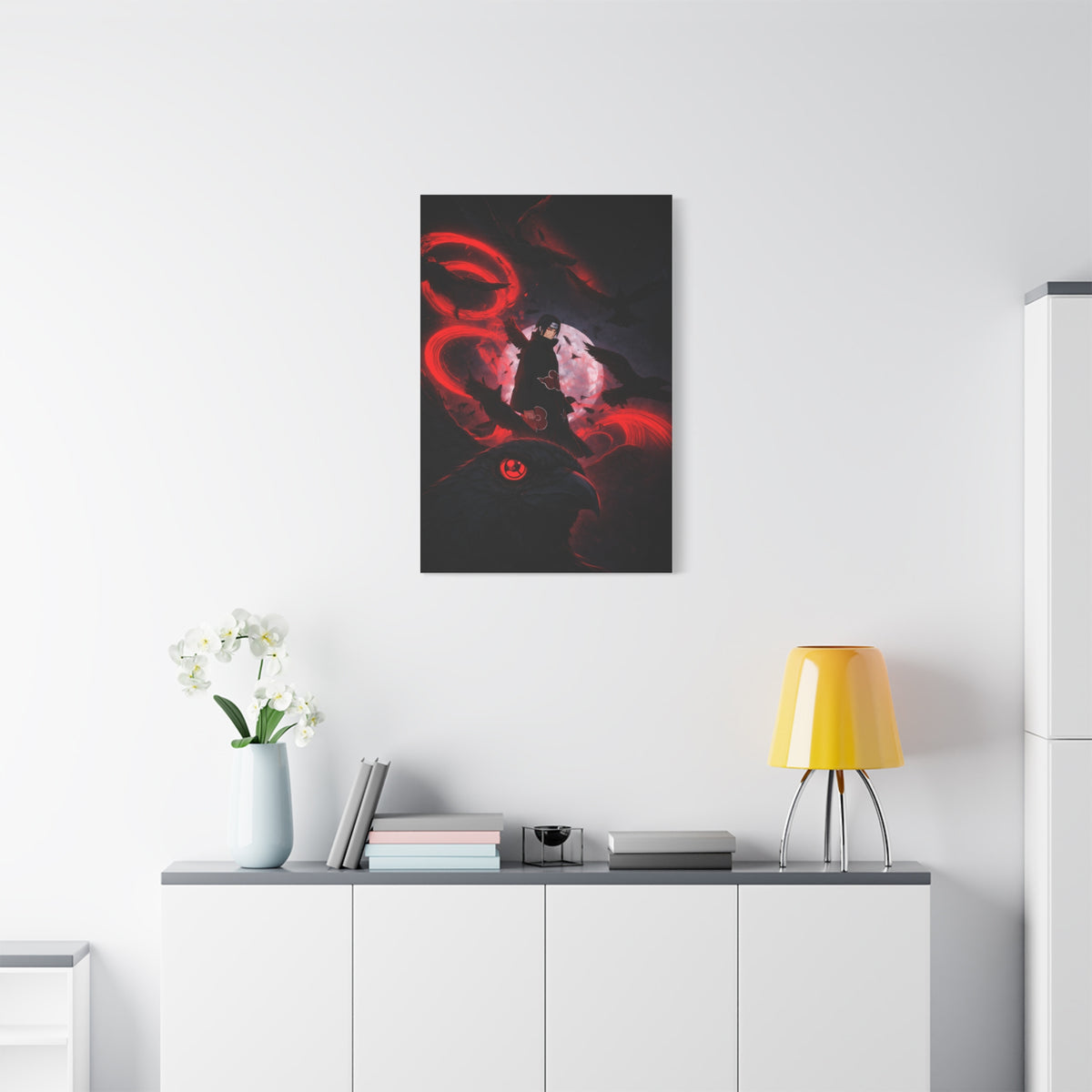 Itachi Uchiha: The Crow Genjutsu Wall Art & Canvas Print