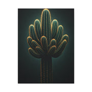 Golden Saguaro Cactus Desert Silhouette Wall Art & Canvas Prints