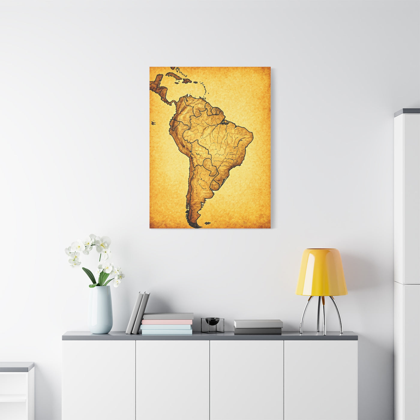 South America Vintage Cartography Poster Wall Art & Canvas Prints