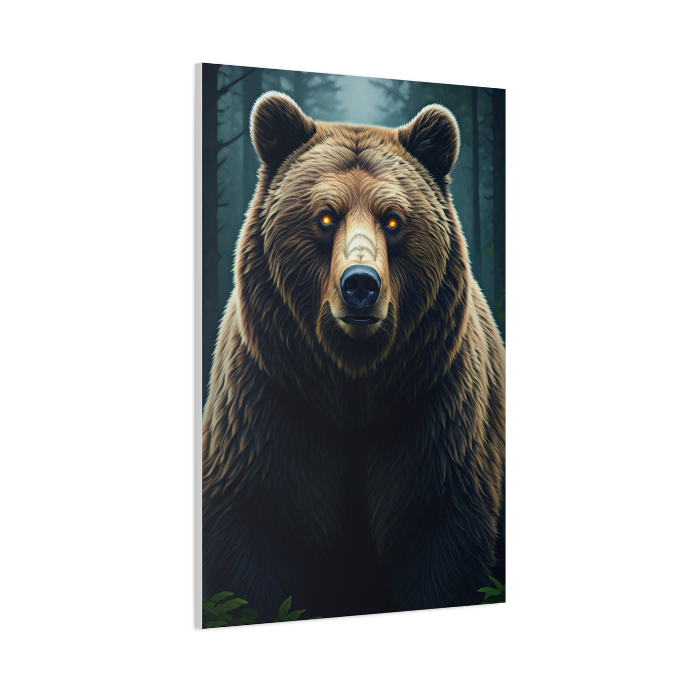 Mystic Ember-Eyed Grizzly Bear Wall Art & Canvas Prints