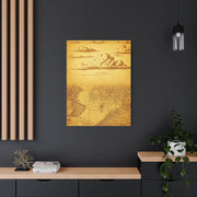Vintage Compass Journey Map Wall Art & Canvas Prints
