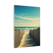 Sandy Fence Pathway to the Shore Wall Art & Canvas Prints