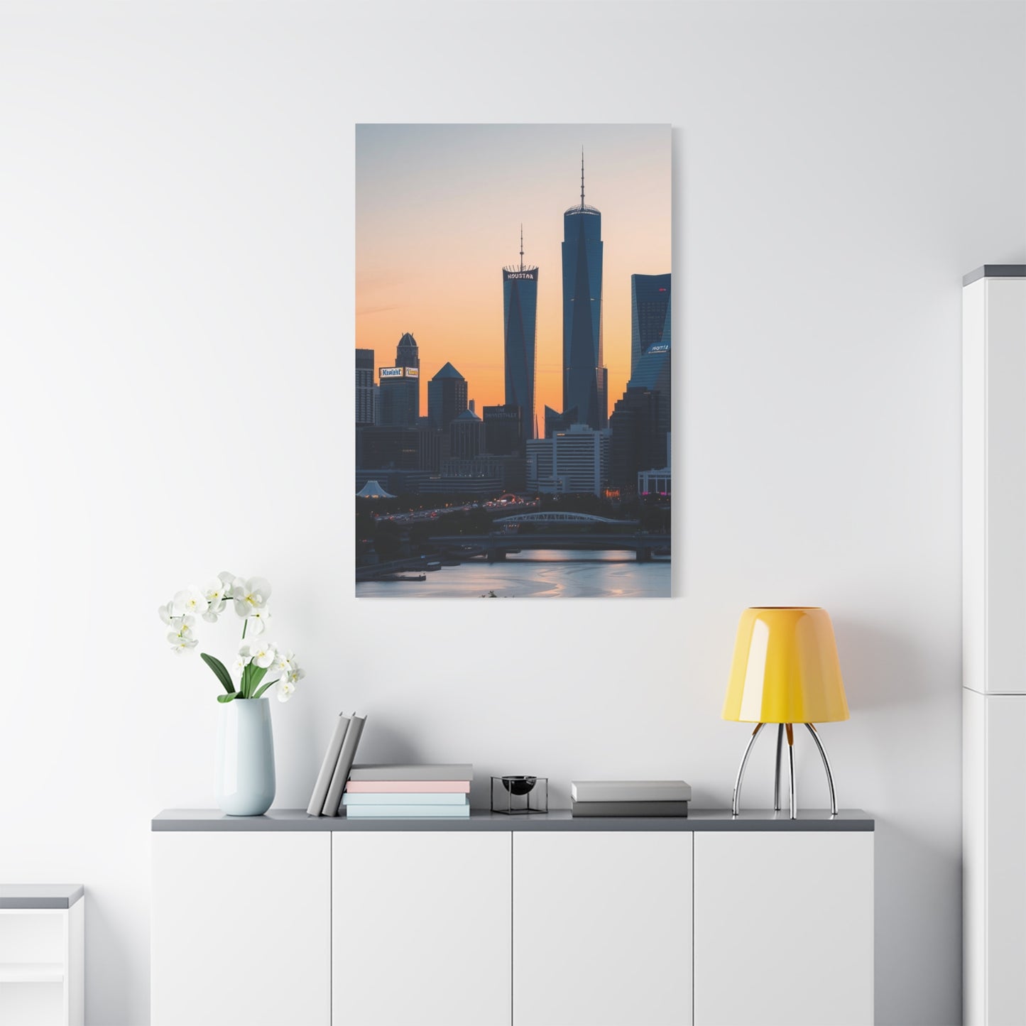 Houston Skylines Art Refined Canvas Wall Art & Canvas Print