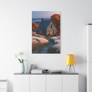 Autumn Cottage in Golden Hills Wall Art & Canvas Print