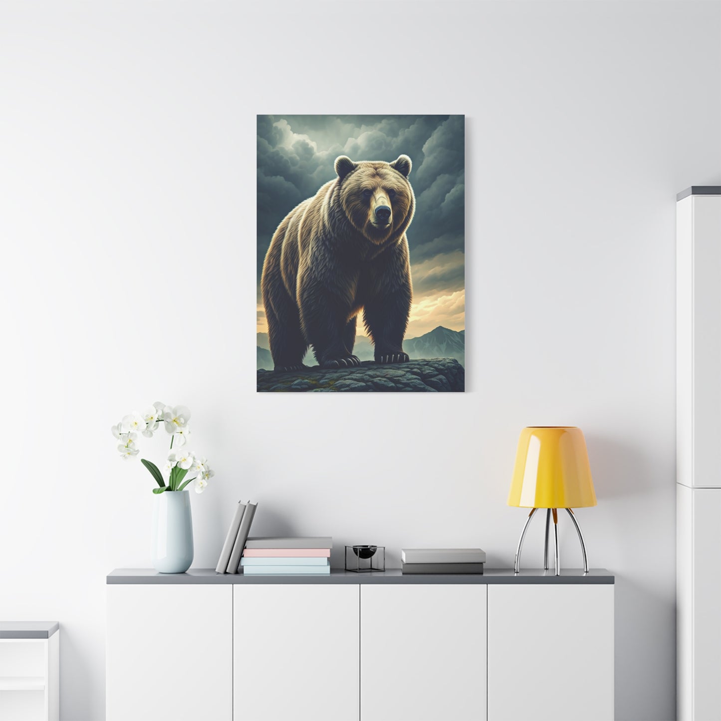 Mountain Overlook Grizzly Wall Art & Canvas Prints