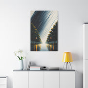 Tree-Lined Light Path Landscape Wall Art & Canvas Prints