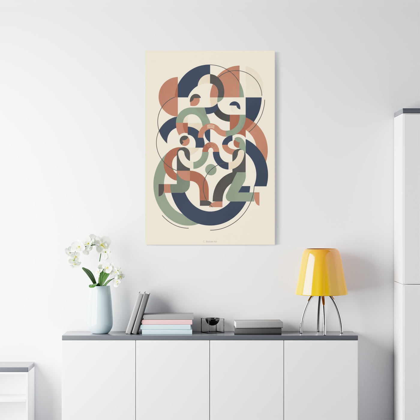 Abstract Collaboration Geometry Wall Art & Canvas Print