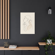 Minimal Continuous Line Portrait Wall Art & Canvas Print