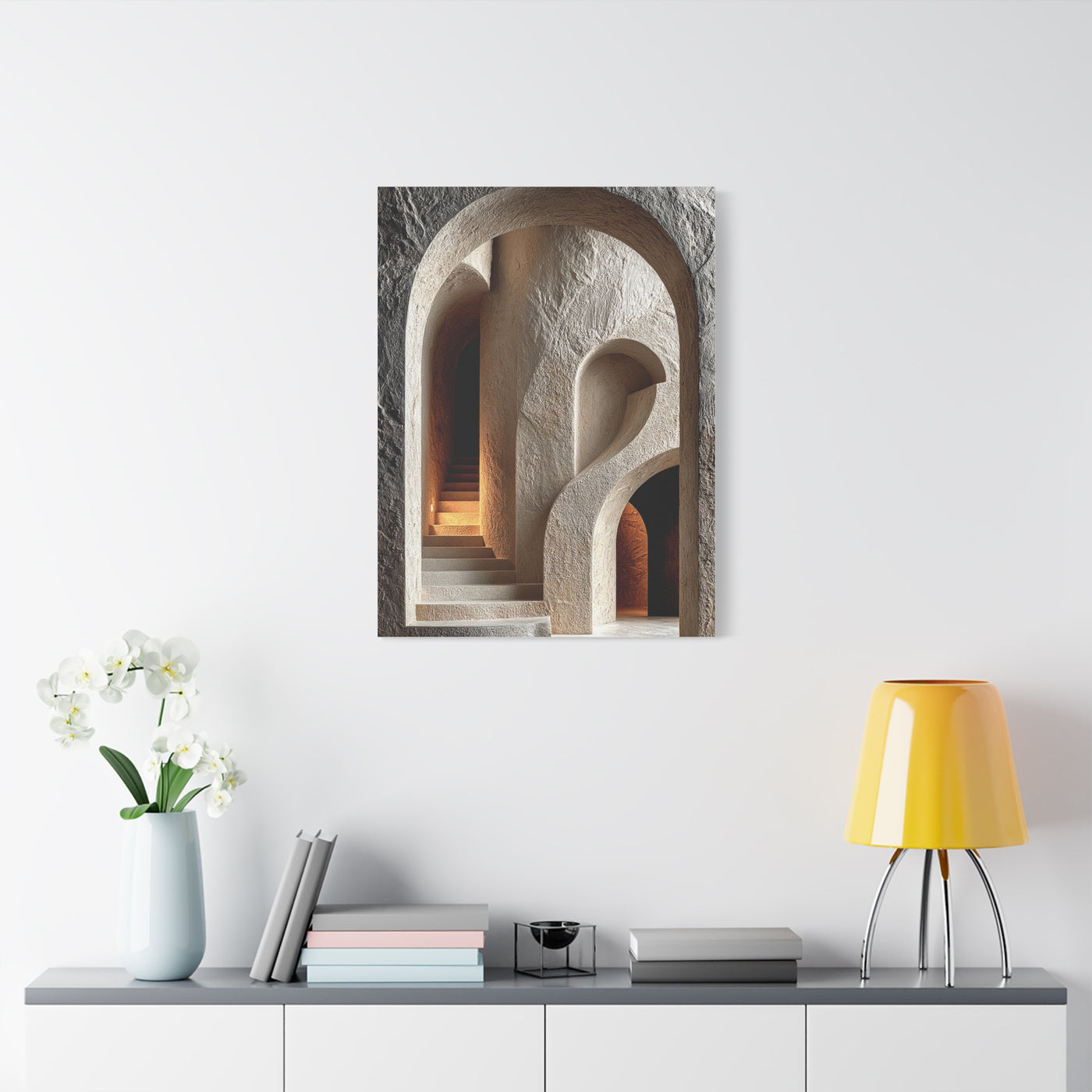 Sculptural Archway Minimalism Wall Art & Canvas Print