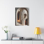 Sculptural Archway Minimalism Wall Art & Canvas Print
