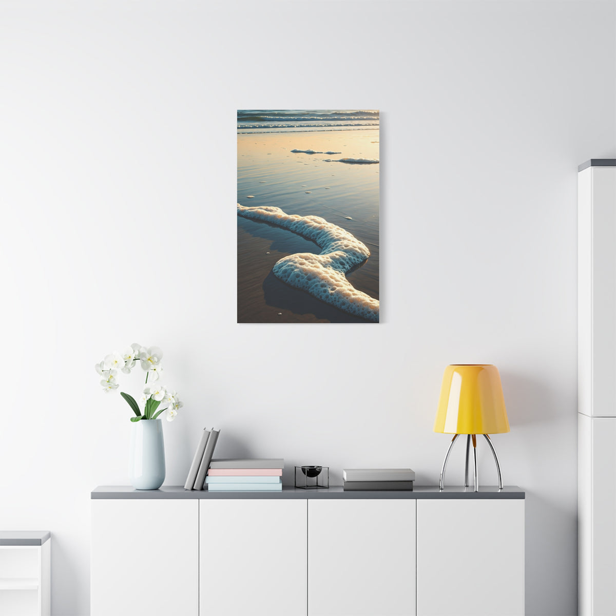 Sea Foam Shoreline Texture Wall Art & Canvas Prints