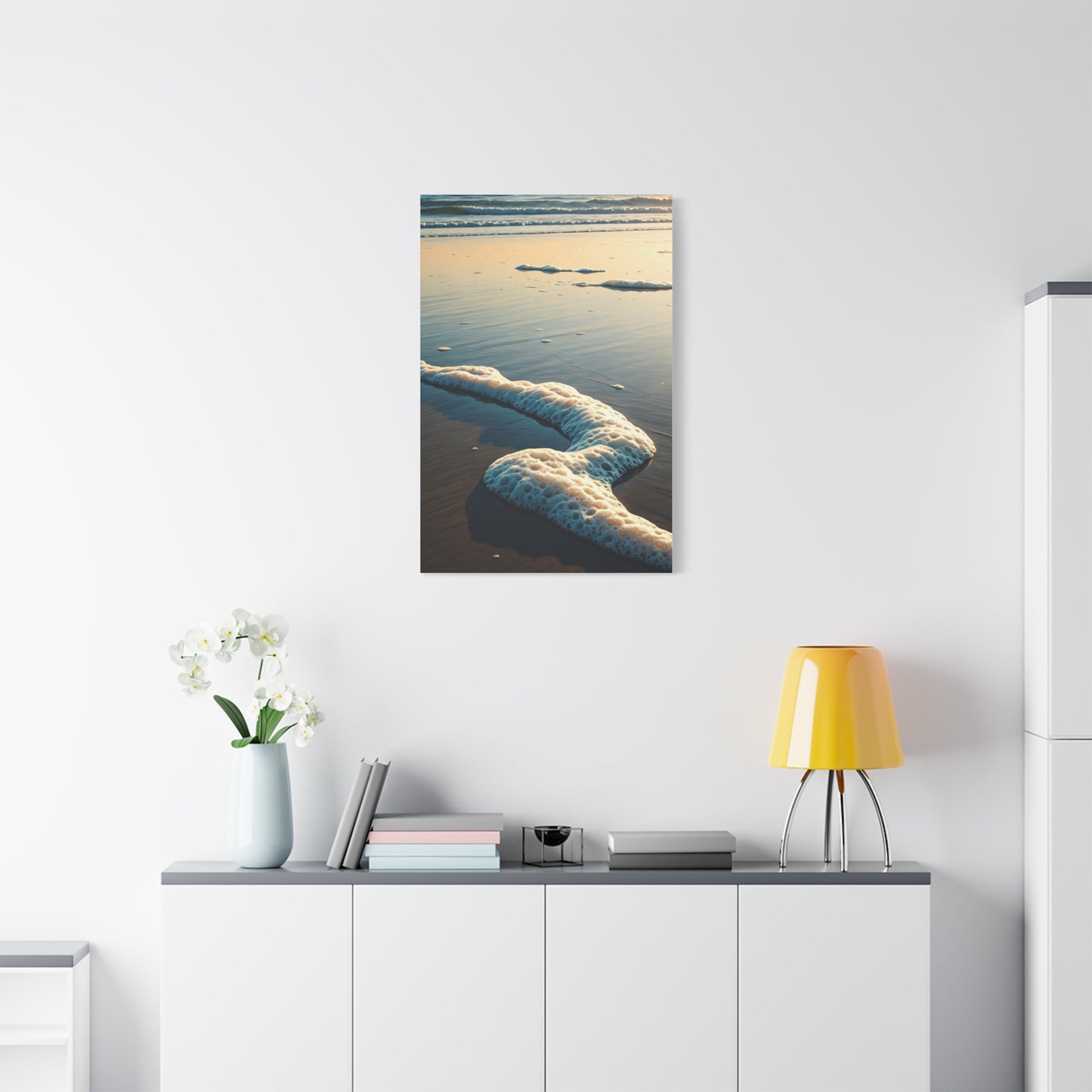 Sea Foam Shoreline Texture Wall Art & Canvas Prints