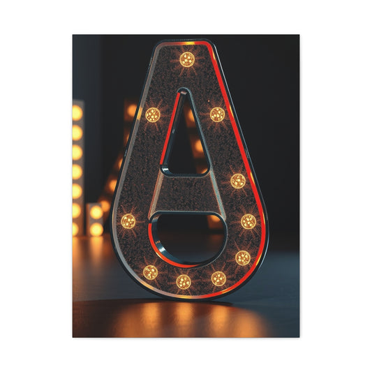 Elite A Alphabet & Letter Art Vision Wall Art & Canvas Print