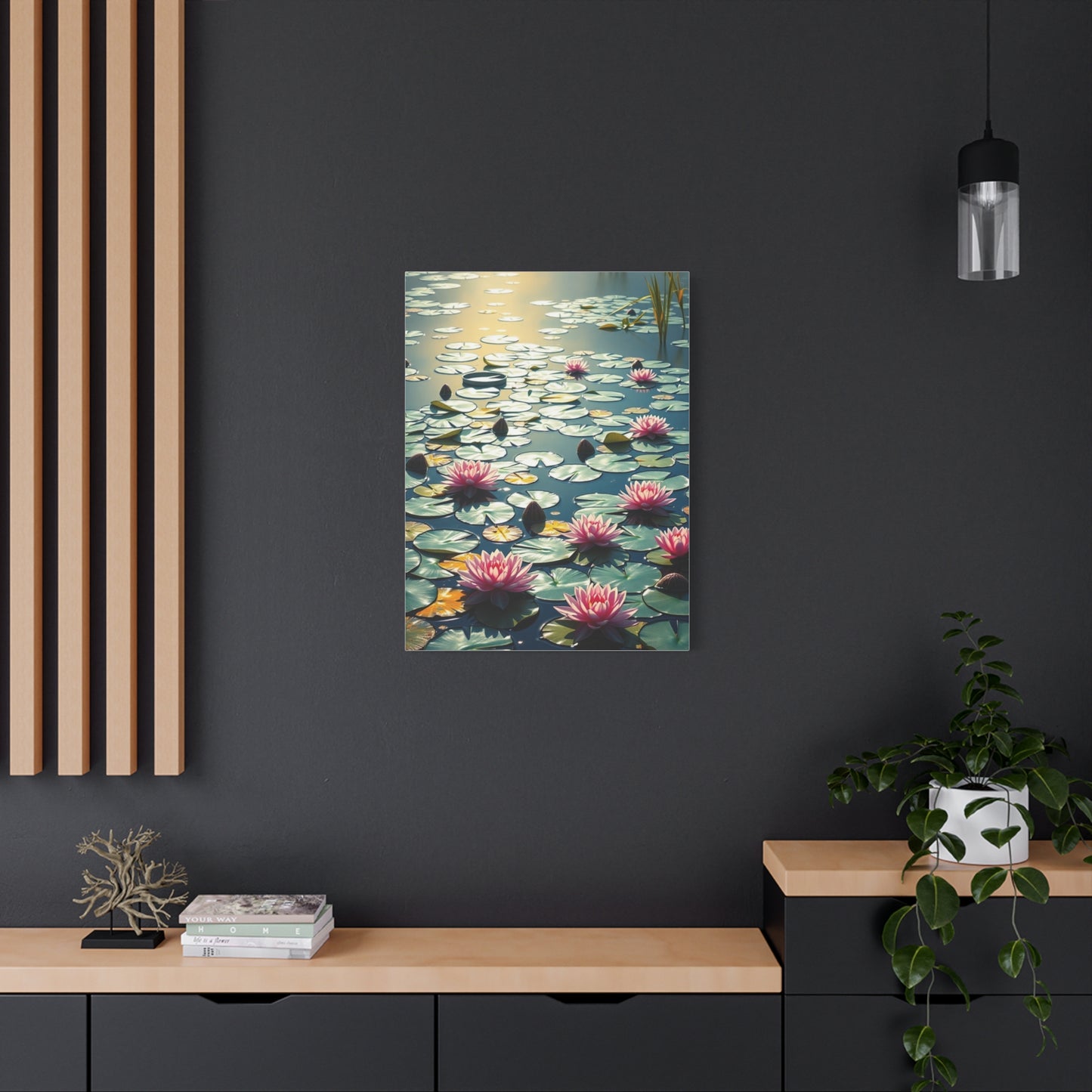 Claude Monet Water Lilies Art Refined Canvas Wall Art & Canvas Print