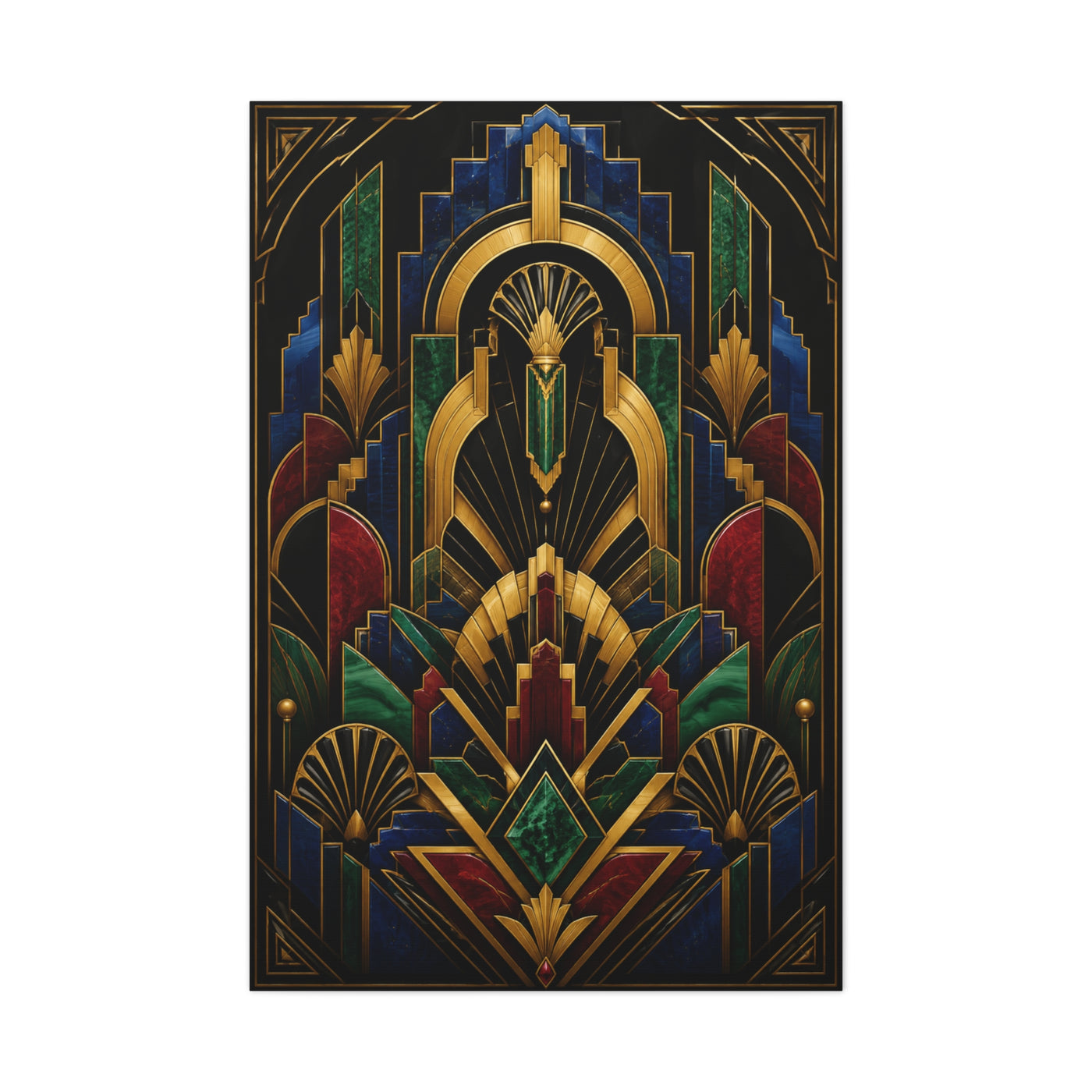 Neo Art Deco Jewel Geometry Wall Art & Canvas Print