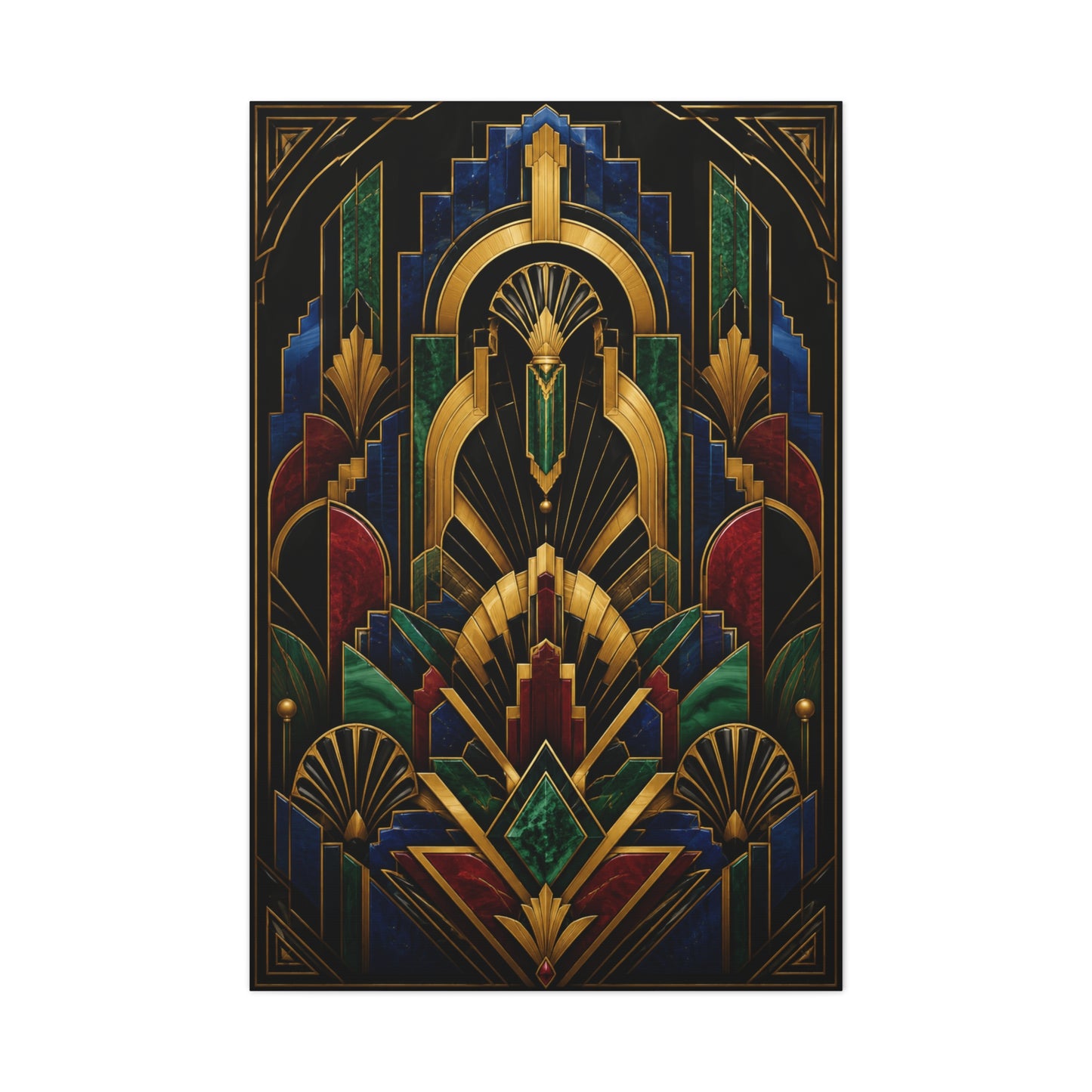 Neo Art Deco Jewel Geometry Wall Art & Canvas Print