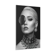Monochrome Luxury Disc Portrait Wall Art & Canvas Print