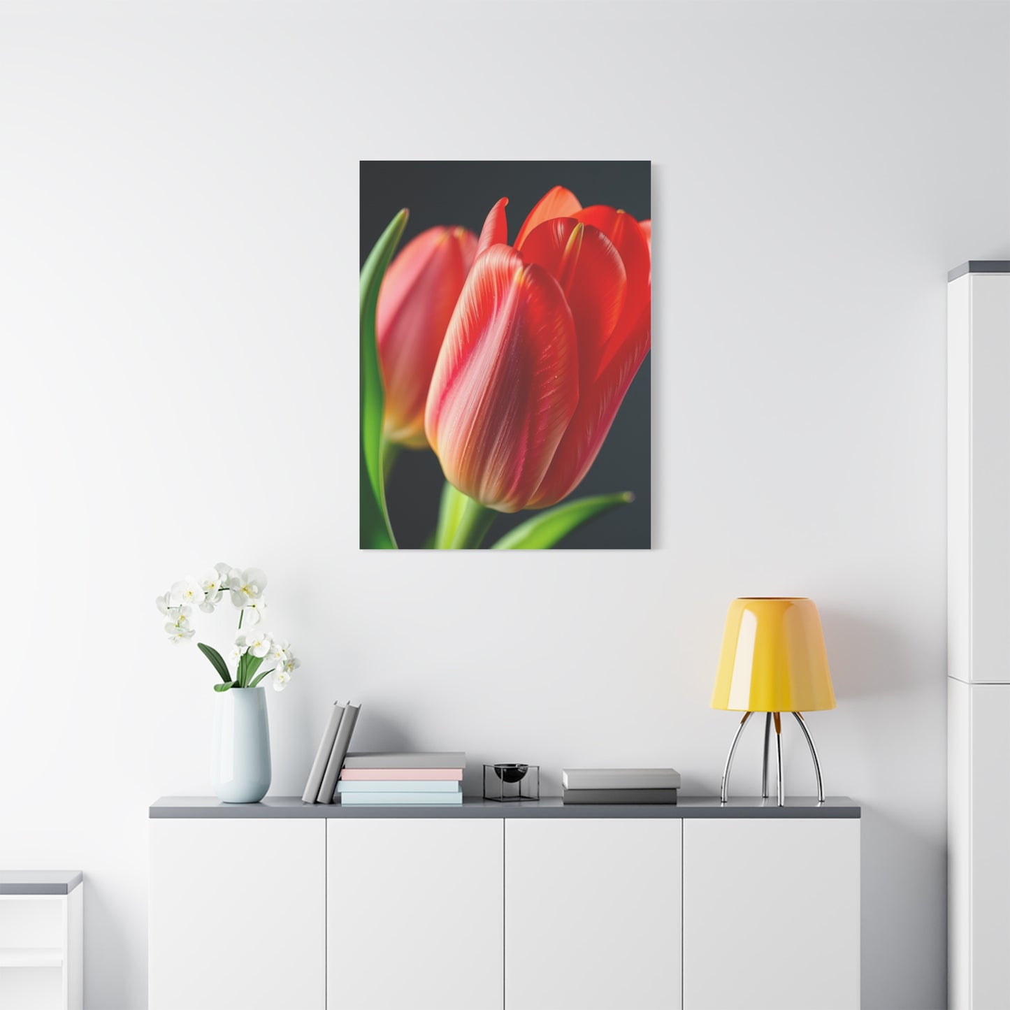 Tulip Flower Art Refined Canvas Wall Art & Canvas Print