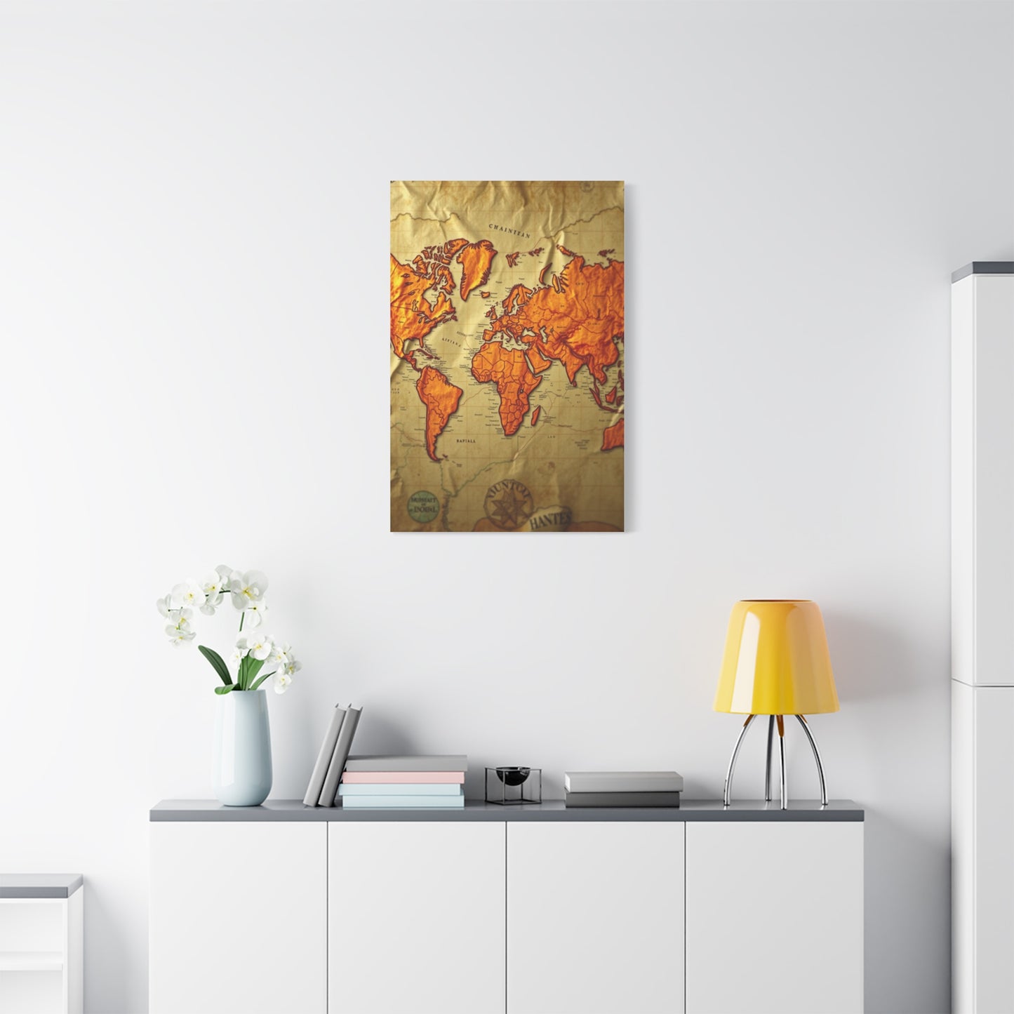 Vision Antique Maps Art Art Wall Art & Canvas Print