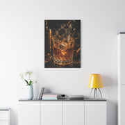 Whiskey Splash Crystal Tumbler Wall Art & Canvas Print