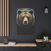 Vibrant Artistic Grizzly Portrait Wall Art & Canvas Prints