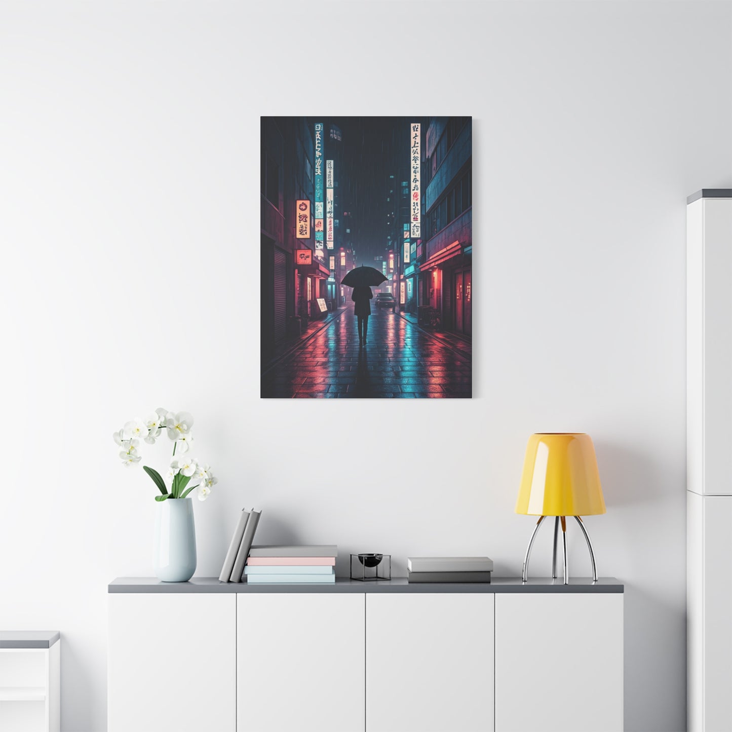Rainlit City Solitude Wall Art & Canvas Prints