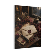 Vintage Love Letter Candlelight Desk Wall Art & Canvas Print