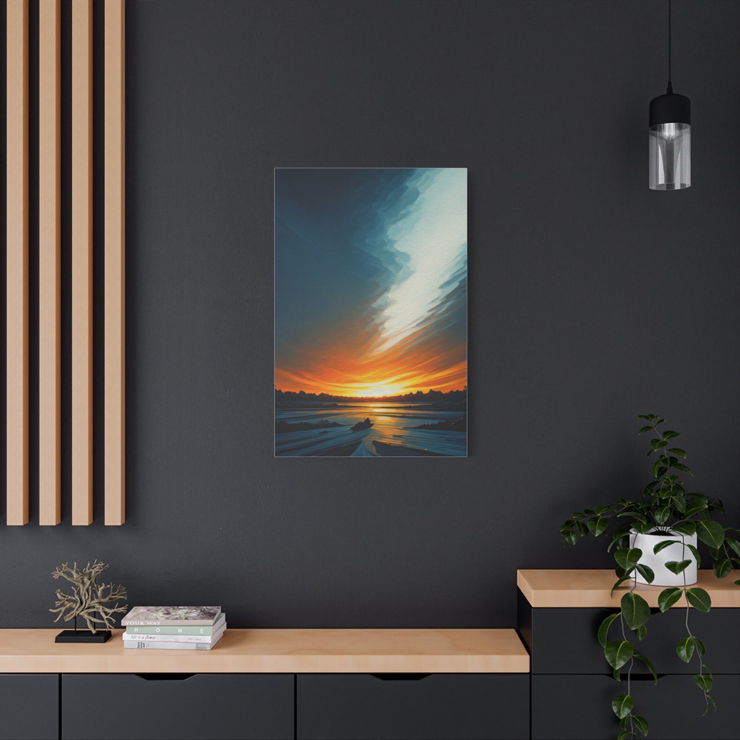 Calm Horizon at Dusk Wall Art & Canvas Prints