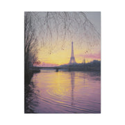 Paris Sunrise Eiffel Tower Reflection Wall Art & Canvas Print