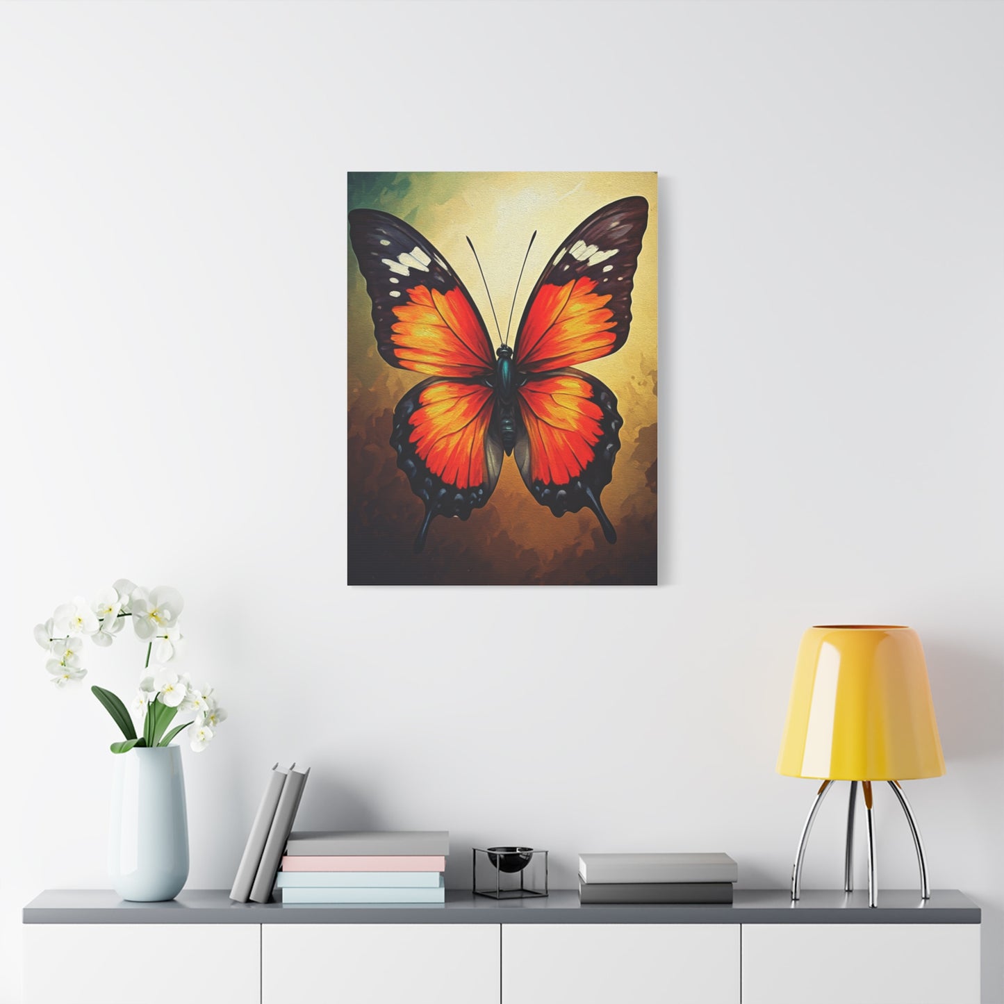 Golden Glow Butterfly Artwork Wall Art & Canvas Prints