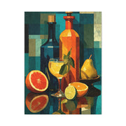 Cubist Dining Still Life Wall Art & Canvas Print