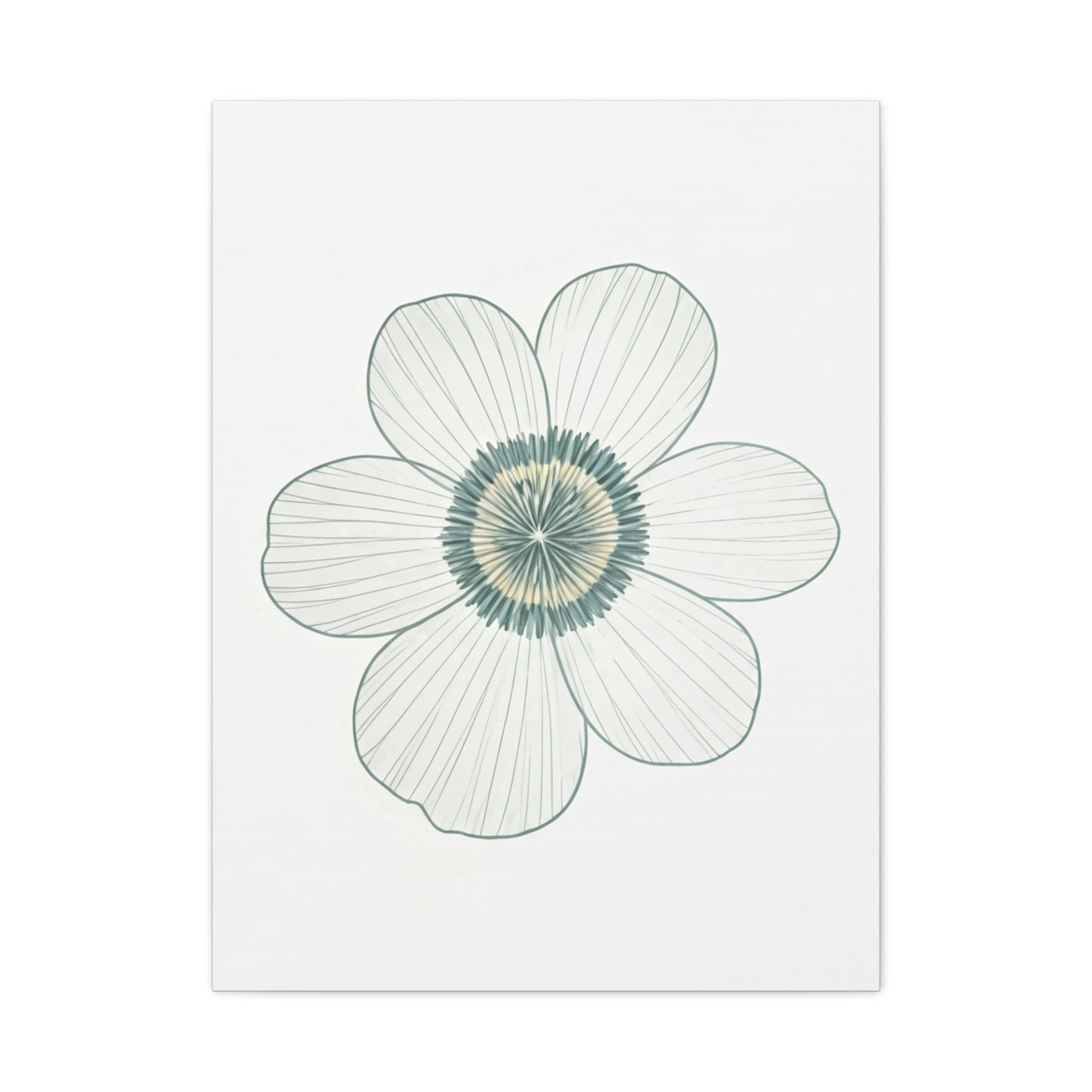 Minimal Line Floral Sketch Wall Art & Canvas Prints
