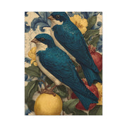 Italian Majolica Swallow & Citrus Wall Art & Canvas Print